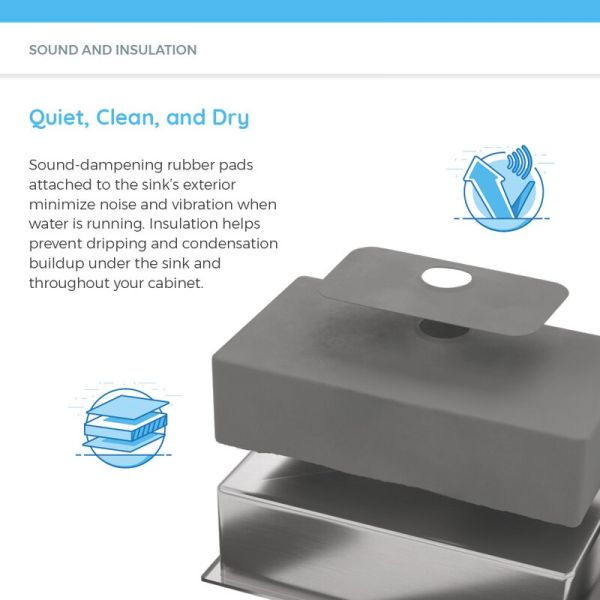 Chromium Stainless Steel Single Bowl Sink With Drainboard Anti Corrosion