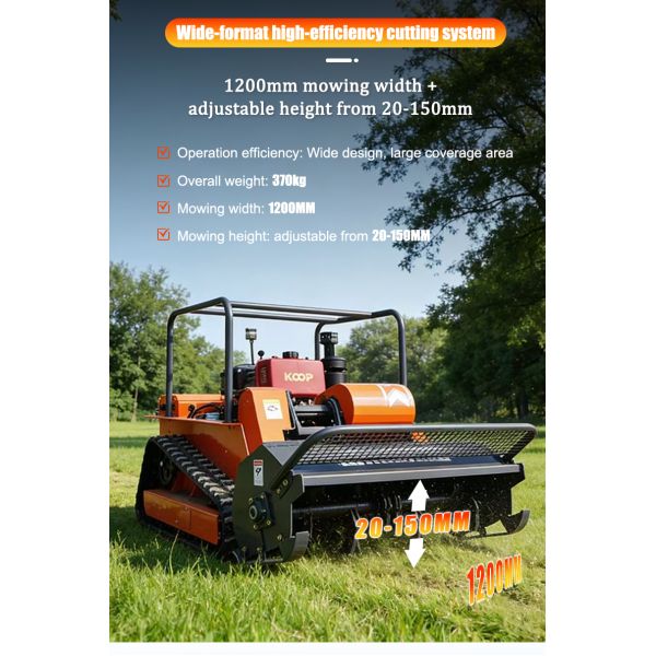 HTM1200 Intelligent Remote-Controlled Lawn Mower