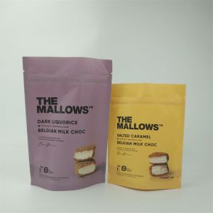 Digital Printing Dried Food Kraft Paper Packaging Bag with Matte Surface Finish