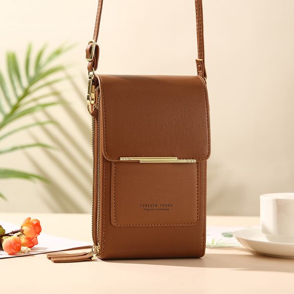 Mirror Touch Screen Mobile Phone Bag Wallet Card Case Female Shoulder Bag