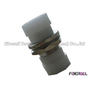 FC D Type Fiber Optic Adapter With Metal Body And Plastic Hexagonal Dust Cap