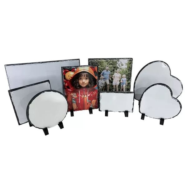 Blank Sublimation Rock Slate Picture Frames Various Shape Sizes Diy Custom