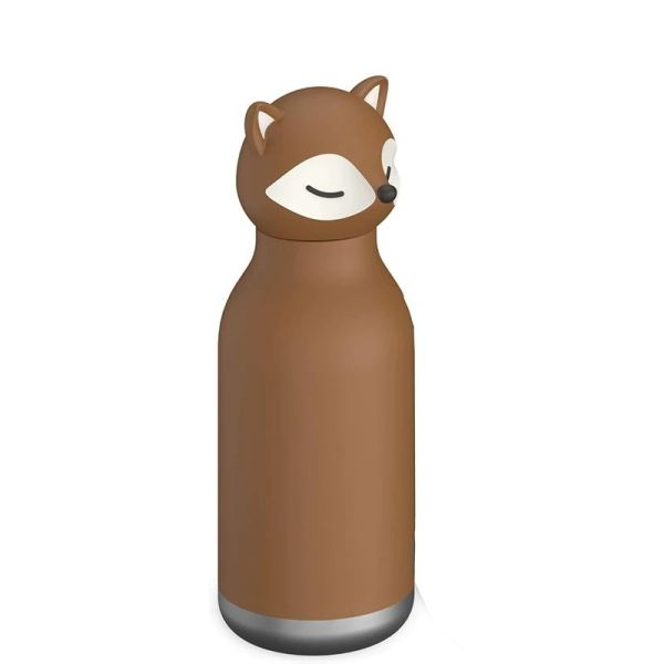 16oz Eco-Friendly Insulated Stainless Steel Water Bottle with Cute Removable Animal Head for Kids and Teens