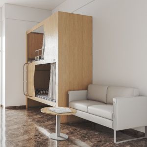 Support customization Functional Bunk Bed For Youth Hostel With 20 Designers And