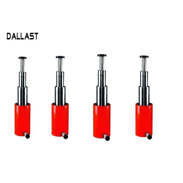 Side Dumper / Tipper Telescopic Hydraulic Cylinder 800-1000 mm Stroke