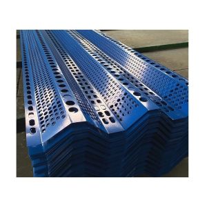 2.4m Length Wind Dust Fence / Perforated Metal Screen Wall Galvanized