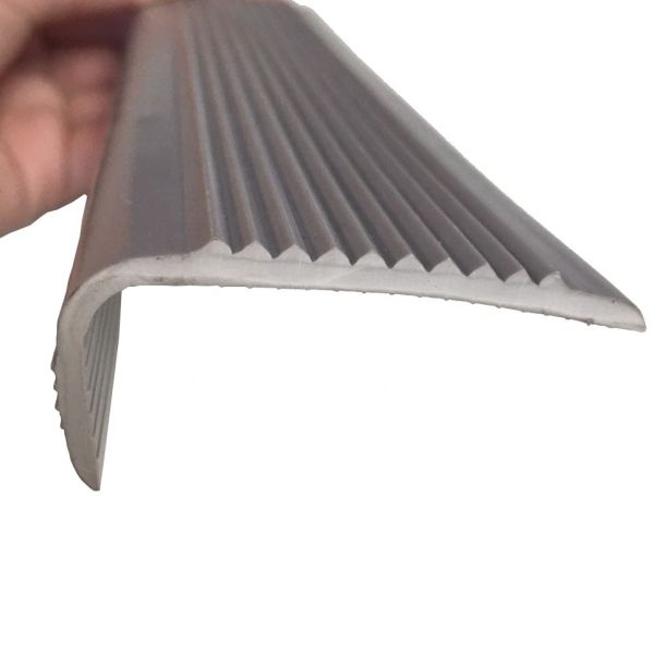Protective L Shape PVC Rubber Stair Nosing Edge Trim for Slip Resistant Stair