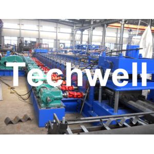 7 Rollers Leveling Expressway Guardrail Roll Forming Machine For Crash Barrier