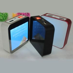 Cheap Promotional power bank with LCD advertising screen for sale