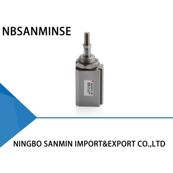 Quality Rubber Bumper Single Rod Pin Air Pneumatic Cylinder With Thread / Without Thread wholesale