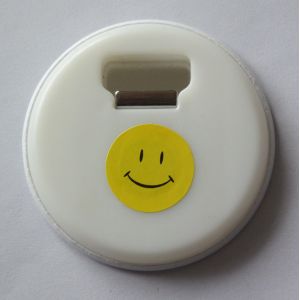 Cheap Die casting Silver / Antique Silver Customize Tin bottle opener with magnet for sale