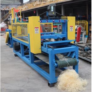 Length 500mm Logs Processing Wood Wool Machine Firelighter Making