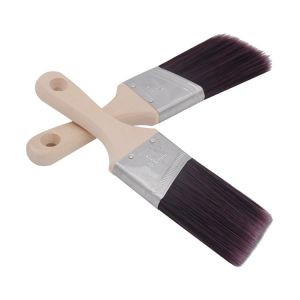 Short Wooden Handle Synthetic Paint Brush Neat And Soft Hair Easy To Clean