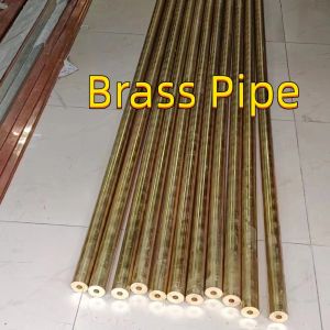 China 5 Yellow Copper/Brass Pipe Extra Strong Weight Hpb66-0.5 C33000 Hpb63-3 C35600 Cuzn35pb1 Cw600n Brass Hollow Bar on sale