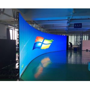 1000*500mm Led Curved Screen Full Color P3.91 Indoor Led Screen Stage Background