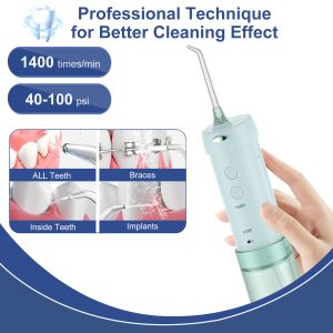IPX7 Retractable oral irrigator Water Flosser Professional Cordless Dental Mini