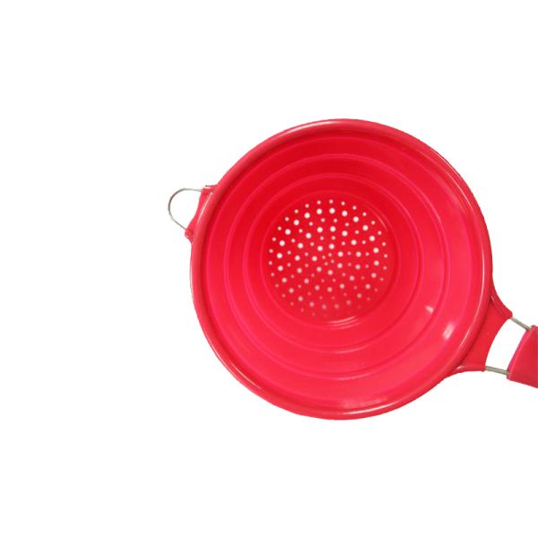 safe folding silicone strainer ,colander silicone kitchen strainer