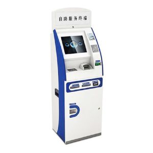 Police Station RS232 Cash Accepting Information Kiosk System FCC