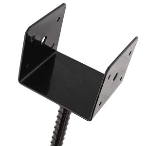 Sturdy and Durable Concrete Column Anchor U Shape Fence Column Bracket for 4x4