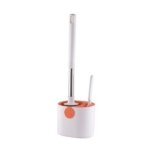 China Tpe Cleaning Toilet Bowl Brush Set Extendable Long Handle on sale