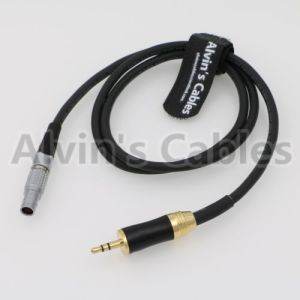 Mini Audio Arri Power Cable 5 Pin Male To Right Angle 3.5mm TRS Connector 1 Year