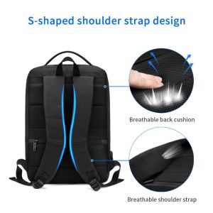 Factory wholesale waterproof USB Charging bagpack Notebook Laptop Back pack