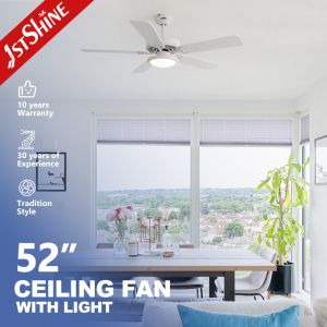 China Pull Chain Style CE Quiet Decorative Ceiling Fans 52 Inch For Home on sale