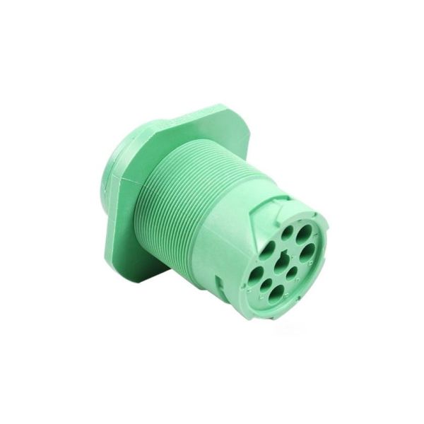 Quality Green Threaded Type 2 Amphenol 9 Pin J1939 Male Plug Connector with 9 Pins wholesale