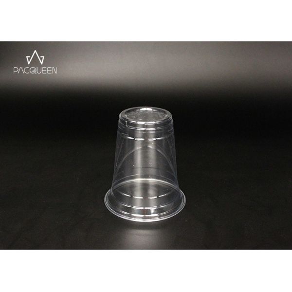Customized Individual Disposable Cold Cups , Clear Plastic Drinking Cups