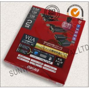 Eco Friendly USB Electronics Packaging Boxes Courragate / Art Paper Hot Stamping