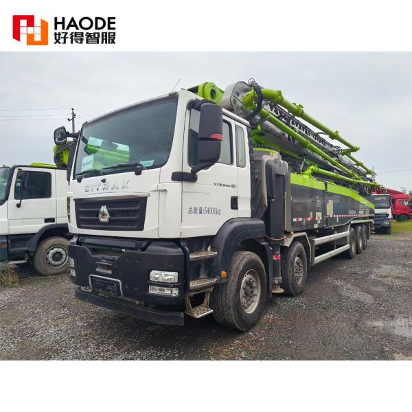 High performance cement pumping machinery 5 Axles 67M ZOOMLION 67X-6RZ concrete