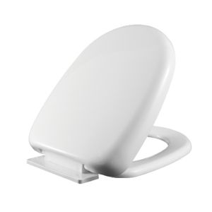 Cheap Toilet Seat Cover Solid Color Soft Closing PP Plastic Different Hinge Available From Xiamen China for sale