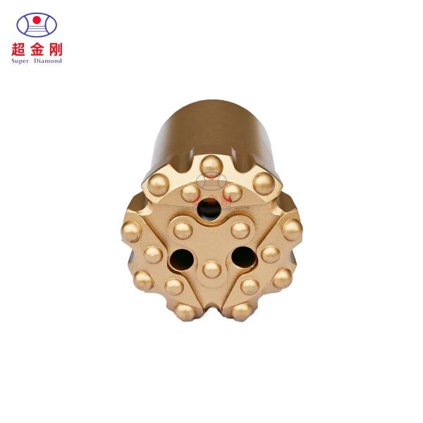 Customization Spray-Paint T51 Button Bit Threaded Drill Bit Down The Hole Hammer