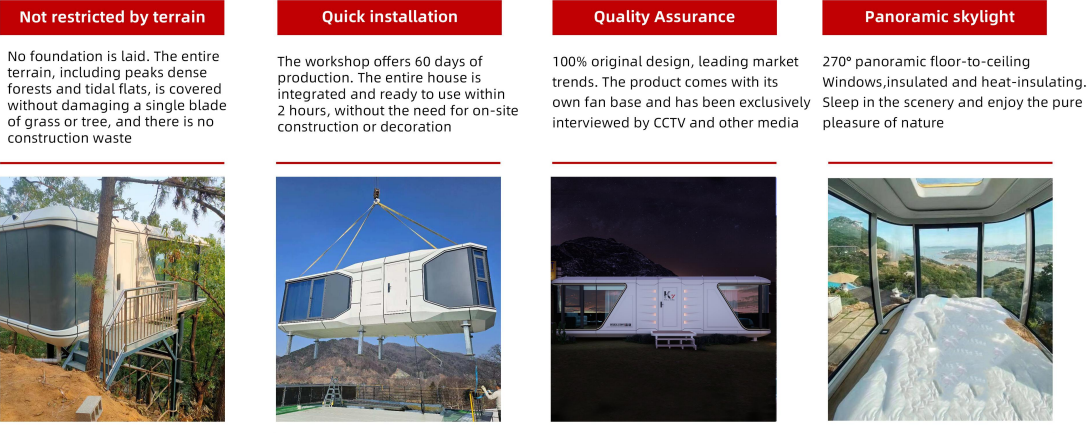 Space Capsule House With Kitchen The Ultimate Accommodation for Your Business Needs and More at Affordable Prices