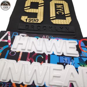 Jacket Custom Embossed Leather Patches / PU Leather Patches With Sew Backing