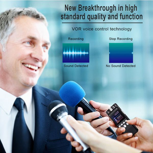 1536KBPS Stereo Audio Recording Device Portable Digital Voice Recorder Recorders for Lectures
