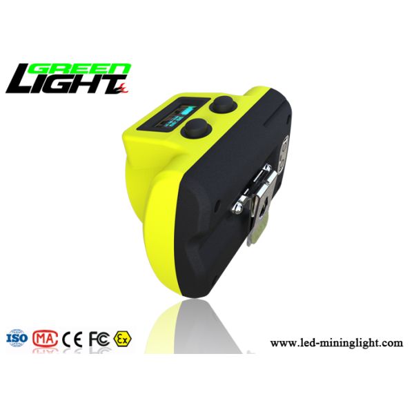 Underground Coal Miner Hard Hat Light 18000lux Coal Low Power Indication Led Screen