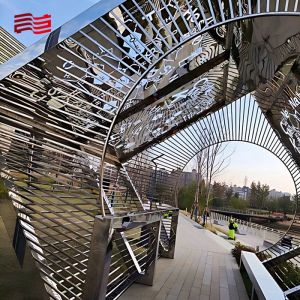 1 Color Print Method Gallery Frame for Large Art Installations in Stainless