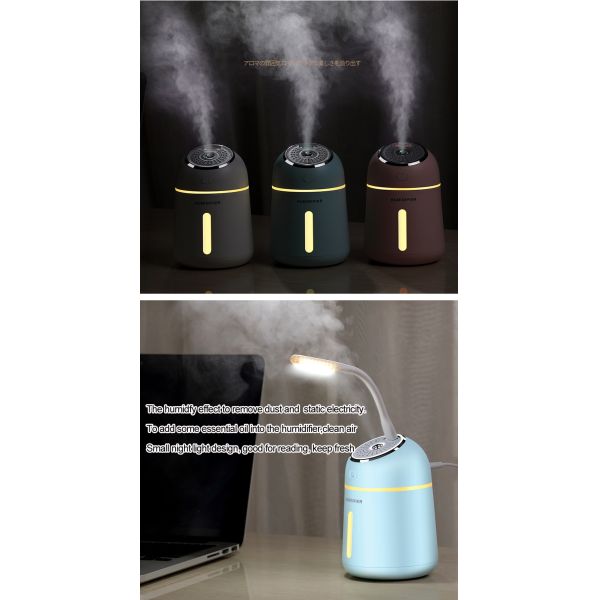 Aromatherapy Diffuser Ultrasonic Essential Oil Diffuser , Air Mister Humidifier 6-IN-1