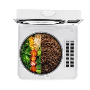 Cheap White Commercial Composting Machine Featuring Food-grade Plastic and Stainless Steel Designed for Organic Waste Composting for sale