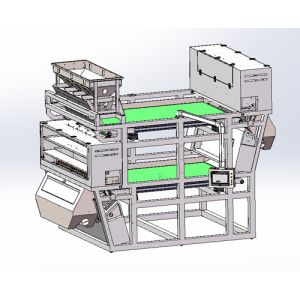 Double Conveyor Belts Plastic Color Sorter Plastic Sorting Machine