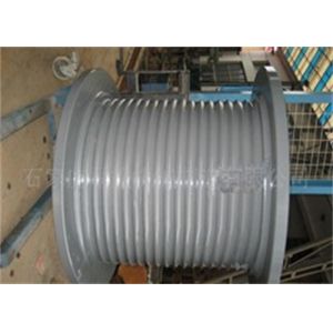 Single Groove Steel Hoisting Crane Cable Drum For Industrial Use