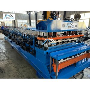 Glazed Tile Sheet Roof Press Making Double Layer Roll Forming Machine Machinery