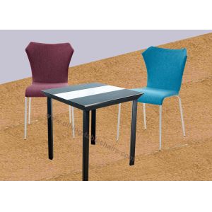 Comfortable Stackable Conference Chairs Upholstery Fabric Tear Resistant