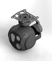 Ultra-Small Electro-Optical / Infrared Gimbal System With 1.5km Laser Range