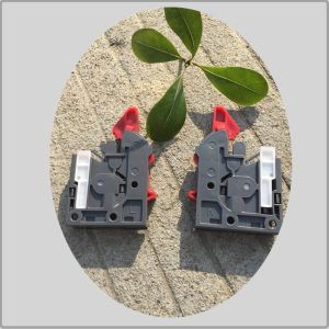 European style 400mm grey handle auto closing undermount drawer slides for