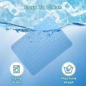 Summer Mat Cooling Ice Silk Pad Washable Pet Cooling Pad Folding Dog Cat Mat