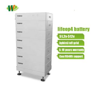 Customized 307.2v 15.36KW Long Lifecycle Stackable Household Solar Battery System