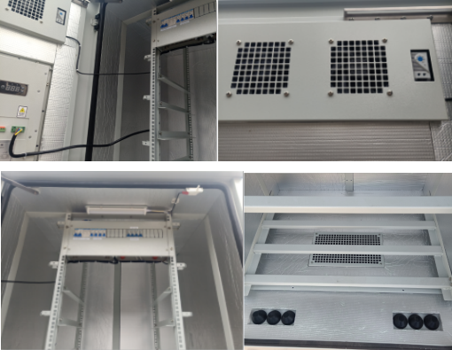 Self Cooling 19 Inch Rack Cabinet Outdoor Telecom Cabinet Anti Theft Anti Corrosion