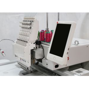 12 Neddles Commercial Computerized Embroidery Machine Single Head Flexible